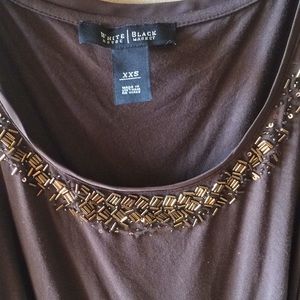 Brown Dress Tank Top